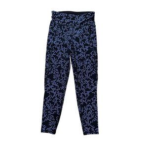 SWEATY BETTY Zero Gravity Blue Triangle Print 7/8 Length Leggings Size XS NEW
